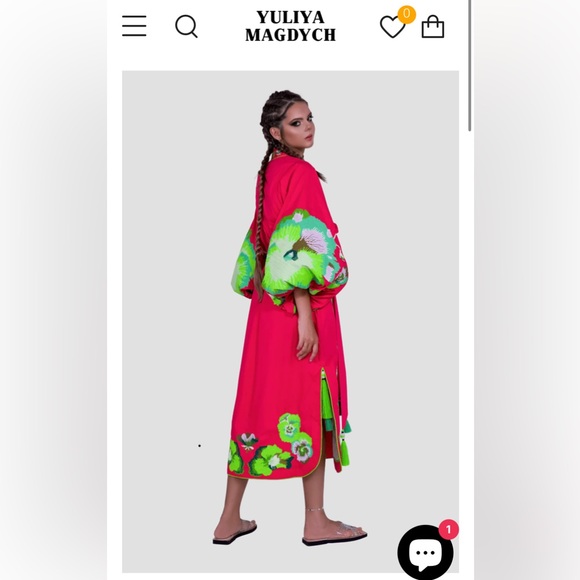 Yuliya Magdych Caftan Pansies - Picture 2 of 5